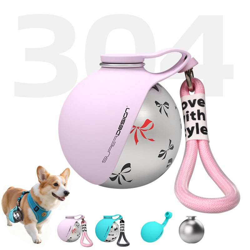 Bol Plastico Portatil de Agua para Perros con Boquilla Desmontable Petit Size Ideal Viajes Senderismo Perro Adulto y Cac